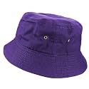Gelante Solid Color 100% Cotton Bucket Hat for Women and Men Packable Travel Summer Beach Hat