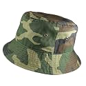 Gelante Solid Color 100% Cotton Bucket Hat for Women and Men Packable Travel Summer Beach Hat