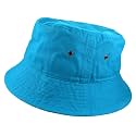 Gelante Solid Color 100% Cotton Bucket Hat for Women and Men Packable Travel Summer Beach Hat