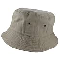 Gelante Solid Color 100% Cotton Bucket Hat for Women and Men Packable Travel Summer Beach Hat