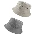Gelante Solid Color 100% Cotton Bucket Hat for Women and Men Packable Travel Summer Beach Hat