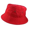 Gelante Solid Color 100% Cotton Bucket Hat for Women and Men Packable Travel Summer Beach Hat