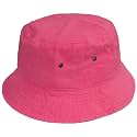 Gelante Solid Color 100% Cotton Bucket Hat for Women and Men Packable Travel Summer Beach Hat