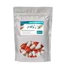 Gelatin Empty Capsules SIZE 00 (1000 MG) (PACK OF 1000) (ORANGE WHITE, SIZE 00 (1000 MG))
