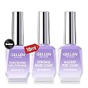 GELLEN 3Pcs 18ml Builder Nail Gel with Gel Top Coat Base Coat