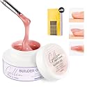 Gellen Builder Gel for Nails, UV/LED Hard Gel Nail Extensions 30g Nude Pink