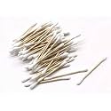 Bamboo Cotton Buds, White Soft 100% cotton, wooden double head sticks swabs in a portable paper box, Eco-friendly biodegradable Ear Buds/Swabs (pack of 50)
