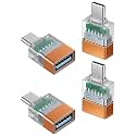 GELRHONR Gold USB C to USB 3.0 Adapter 10Gbps,OTG with LED Indicator,4 Pack
