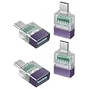GELRHONR Purple USB C to USB 3.0 Adapter 10Gbps,OTG with LED Indicator