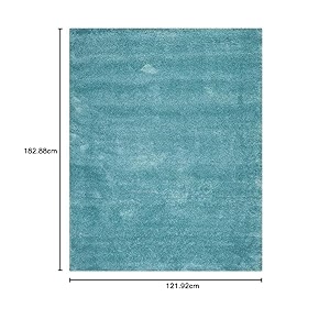 premium shaggy carpet  ultra soft amp thick plush rug  4x6 feet modern luxury floor carpet for living room amp bedroom  home decor carpet plain light sky