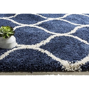 premium shaggy carpet  ultra soft amp thick plush rug  7x10 feet modern luxury floor carpet for living room amp bedroom  home decor carpet blue