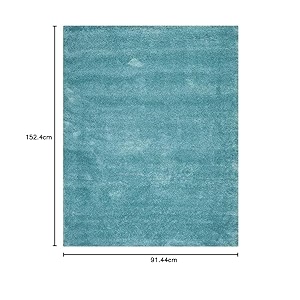 premium shaggy carpet  ultra soft amp thick plush rug  3x5 feet modern luxury floor carpet for living room amp bedroom  home decor carpet plain light sky