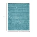 Premium Shaggy Carpet | Ultra Soft &amp; Thick Plush Rug | 3X5 FEET Modern Luxury Floor Carpet for Living Room &amp; Bedroom | Home Decor Carpet (Plain Light Sky)