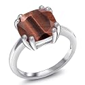 Gem Stone King 3-5 Cttw Gemstone Double Prong Solitaire Ring for Women