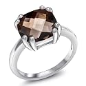 Gem Stone King 3-5 Cttw Gemstone Double Prong Solitaire Ring for Women