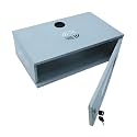 GEM Vision 2U Metal Rack for DVR/NVR/Network Switches – Lockable, Glass Front, Ventilated with Top & Side Airflow, 2-Way Cable Management Holes – 490x300x160mm Secure Equipment Cabinet