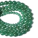 Healing Crystals Jewelary Making Gemstone Round Beads for Jewelry Making | Includes Elastic String, and Needles for Making Cutomize Bracelet (4MM, Green Aventurine)