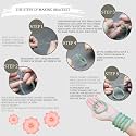 Healing Crystals Jewelary Making Gemstone Round Beads for Jewelry Making | Includes Elastic String, and Needles for Making Cutomize Bracelet (4MM, Opal)