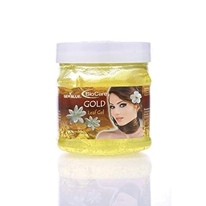 gemblue biocare soothing amp hydrating gel  500ml  lightweight moisturizing gel for face amp body  for all skin types  paraben-free 500 ml gold leaf