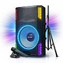 Gemini 15" PA Speaker & Stand, 1800 Watts, LED Lights (GSP-L5500PK)