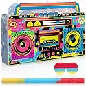 Gemscream Boombox Piñata 80s 90s Birthday Party Decorations