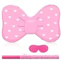 Gemscream Pink Bow Piñata Girl Birthday Party Decorations Heart Bowtie Piñata Set with Stick Blindfold for Coquette Birthday Bridal Baby Shower Wedding Bachelorette Celebration Decor Supplies