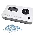 Gemstone Tester, Digital Gemstone Refractometer, Jewelry Tester Identification Tool, Gemstone Refractometer with LCD Display, Refractive Index 1.300-3.000, Measuring Accuracy 0.001, for Jewelry, Jade