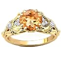 Gemstone Vintage Rings for Women s925 Sterling Silver Round Cut 1.0 Carat Gemstone with Moissanite Promise Engagement Anniversary Ring for Her