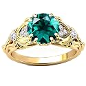 Gemstone Vintage Rings for Women s925 Sterling Silver Round Cut 1.0 Carat Gemstone with Moissanite Promise Engagement Anniversary Ring for Her