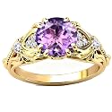 Gemstone Vintage Rings for Women s925 Sterling Silver Round Cut 1.0 Carat Gemstone with Moissanite Promise Engagement Anniversary Ring for Her