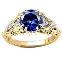 Gemstone Vintage Rings for Women s925 Sterling Silver Round Cut 1.0 Carat Gemstone with Moissanite Promise Engagement Anniversary Ring for Her