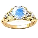 Gemstone Vintage Rings for Women s925 Sterling Silver Round Cut 1.0 Carat Gemstone with Moissanite Promise Engagement Anniversary Ring for Her