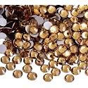 Gemstones Flatback Rhinestones for Bedazzling Lt. Colo. Topaz SS50 144pcs