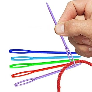 Gemsy Large Eye Plastic Needles - Pack
