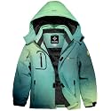 GEMYSE Boy's Waterproof Ski Snow Jacket Fleece Windproof Winter Jacket with Hood