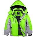GEMYSE Boy's Waterproof Ski Snow Jacket Fleece Windproof Winter Jacket with Hood
