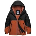 GEMYSE Boy's Waterproof Ski Snow Jacket Fleece Windproof Winter Jacket with Hood