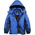 GEMYSE Boy's Waterproof Ski Snow Jacket Fleece Windproof Winter Jacket with Hood