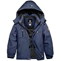 GEMYSE Boy's Waterproof Ski Snow Jacket Fleece Windproof Winter Jacket with Hood