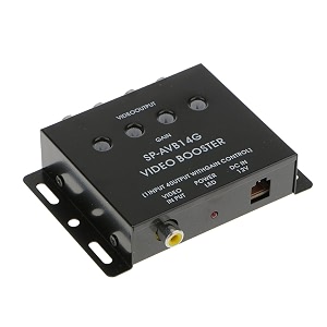 generic 1 to 4 rca av video amplifier splitter booster for auto car lcd dvd player