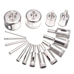 up to date products amp tools 16pcs 3-45mm diamond hole saw drill bits set glass marble granite hole saw cutter tool