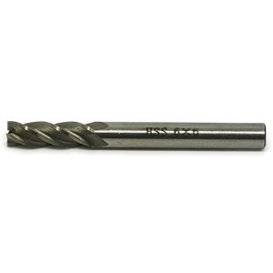 generic 6x6  hss straight shank 4 flute end mill cutting cutter drill router bit 6mm cnc tool