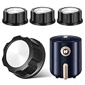 4-Pack Universal Stove Knobs Replacement – D-Shaft 6 mm Gas & Electric Range Burner Control Knob for Kitchen, Air Fryer, BBQ Grill
