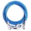 Generic Blue Stainless Steel Tow Rope with Hooks, 4m, 3 Ton Capacity, Compatible with Car, SUV, Van, Truck, Boat