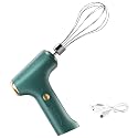 Generic Electric Hand Mixer, Cordless Mini Whisk For Cream, Cake; Usb Rechargeable, Lightweight & Ergonomic Design In Green