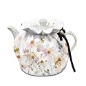 Generic Elegant Daisy Tea Pot Cover - Cotton Teapot Cozy - Insulation - Drawstring - Washable - Breakfast Pot Cover - Personalized Design Gifts