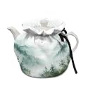 Generic Elegant Landscape Tea Cosy Tea Pot Cover Insulated Kettle Cover Keep Coffee Warmer Decorative Accessories for Home Kitchen Dining Table Coffee Table Sweet Holiday Modern