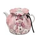 Generic Floral Snowman Kettle Dust Cover Teapot Insulated Breakfast Pot Cover Kitchen Tea Cosy Tea Cozies with Cotton Keep Warm for Dining Room Coffee Table Desktop Decoration