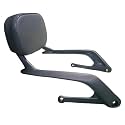 Generic Aluminium Sissy Bar Backrest Compatible with Harley-Davidson X440 | Motorcycle Rear Passenger Back Support with Cushion | Heavy-Duty Matte Black Touring Accessory | Not Compatible with X440T