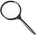 Generic Magnifying Glass, 5X, Wood Handle, Glass Lens, Natural Light, Perfect for Reading, Crafting, and Gifting